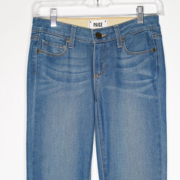 Paige Jeans Size 25 Womens Blue Wash Skyline Straight Mid Rise Straight Leg - Picture 4 of 7